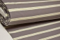 Preview: Jersey "Stripe" grau weiß mit hellgrünen Streifen